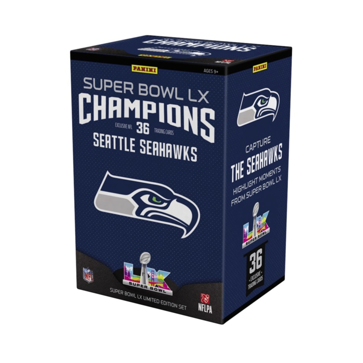 Panini Super Bowl LX Champions Seattle Seahawks trading card box