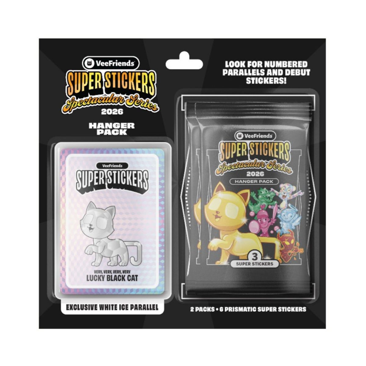 VeeFriends Super Stickers 2026 hanger pack with stickers inside
